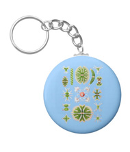 Key chain with algae designs