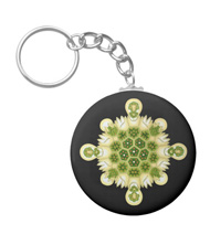 Key chain with algae designs