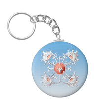 Key chain with algae designs