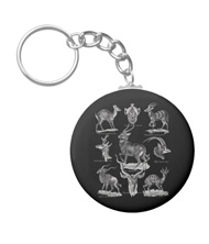 Key chains with antelope designs