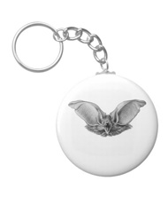 Keychains with bat designs