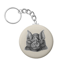 Keychains with bat designs