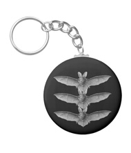 Keychains with bat designs