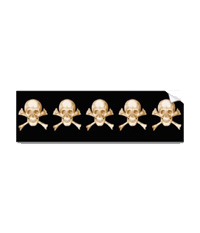 Skull and cross bones stickers