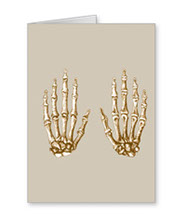 cards of Bones of the human hand