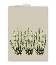 cards of Bones of the human hand