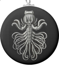 Keychains with crustacean designs, based on the drawings of Ernst Haeckel