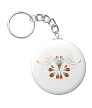 Keychains with crustacean designs, based on the drawings of Ernst Haeckel