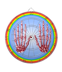 Bones of the human hand dartboards