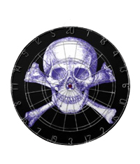 Skull and cross bones dart boards