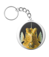 Keychains with fish designs, based on the drawings of Ernst Haeckel