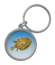 Keychains with fish designs, based on the drawings of Ernst Haeckel