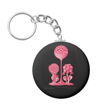 Keychains with fungi designs, based on the drawings of Ernst Haeckel