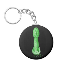 Keychains with fungi designs, based on the drawings of Ernst Haeckel