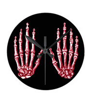 Bones of the human hand clocks