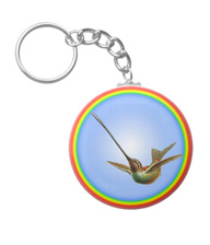 Keychains with bird drawings from the works of John Gould 