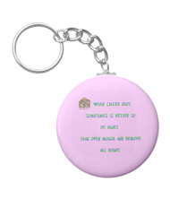 Keychains with words of Chinese wisdom