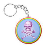 Skull and cross bones key chains