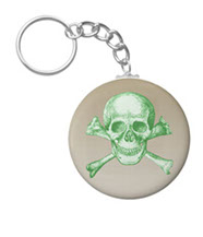 Skull and cross bones key chains