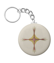 Keychains with microsopic creature designs, based on the drawings of Ernst Haeckel