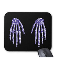 Bones of the human hand mouse mats