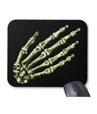 Bones of the human hand mouse mats