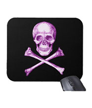 Skull and cross bones mouse mats