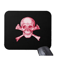 Skull and cross bones mouse mats