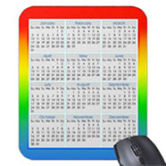 A small sample from about 100 mousepad calendars