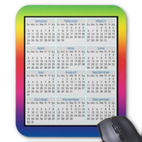 A small sample from about 100 mousepad calendars