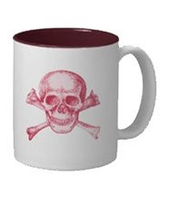 Skull and cross bones mugs