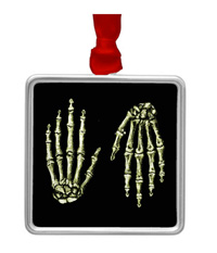 Bones of the human hand ornaments