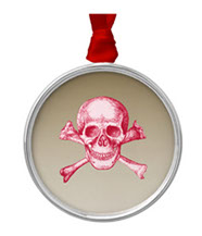 Skull and cross bones ornaments