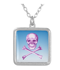 Skull and cross bones pendents