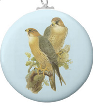 Keychains with bird drawings from the works of John Gould 