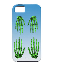 Bones of the human hand phone covers