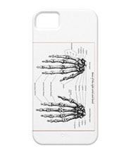 Bones of the human hand phone covers