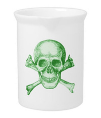 Skull and cross bones teapots and pitchers