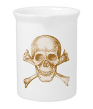 Skull and cross bones teapots and pitchers