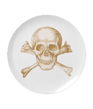 Skull and cross bones plates