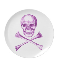 Skull and cross bones plates