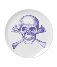 Skull and cross bones plates