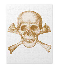 Skull and cross bones jigsaw puzzles