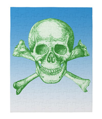 Skull and cross bones jigsaw puzzles