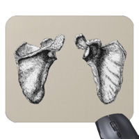 bones of the human body, mouse mats