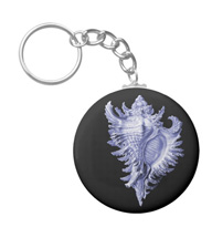 Keychains with shell designs, based on the drawings of Ernst Haeckel