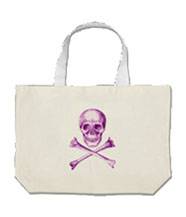 Skull and cross bones bags