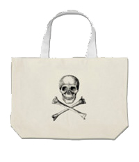 Skull and cross bones bags