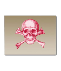 Skull and cross bones cards