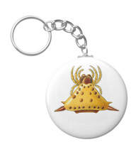 Keychains with spider designs, based on the drawings of Ernst Haeckel